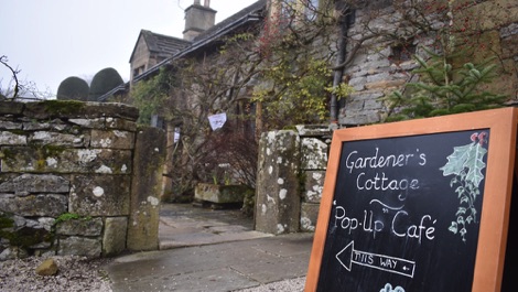 Gardeners Cottgae pop up cafe, Haddon Hall